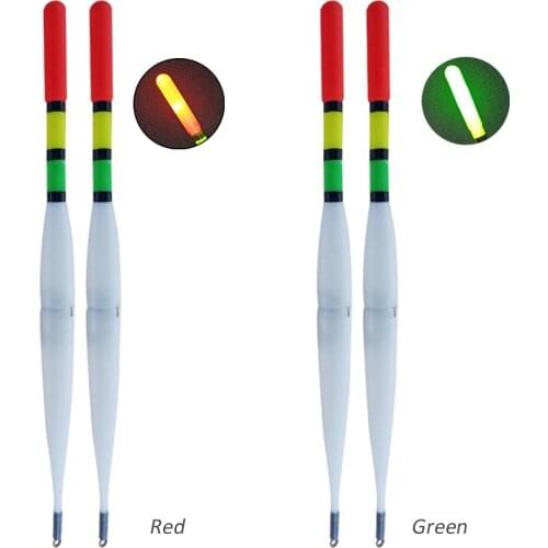 2pcs Fishing Float LED Electric Light Stick Deep Water Luminous Electronic Floats Bobber Fishing Tackle Gear Night Fishing Tools