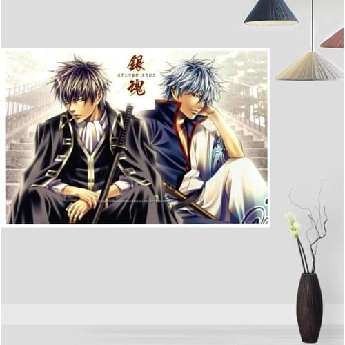 Custom Gin Tama Posters And Prints Wall Pictures For Living Room Modern Art Poster Home Wall Decor 20x30cm,27x40cm