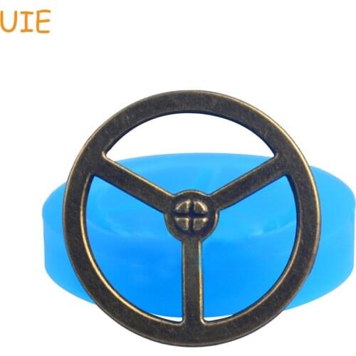 ST006U Gears Steampunk Mold Gothic DIY Resin Clay Moulds Silicone Flexible Mold 33.6mm - Air Dry Polymer Clay Molds