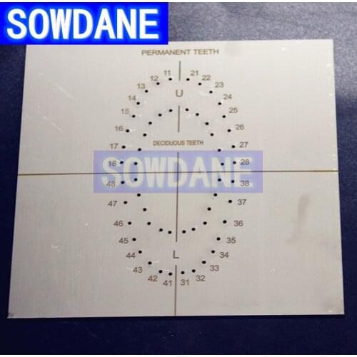 Dental Stainless Steel Rubber Dam Punch Hole Board Rubber Dam Instrument Teeth Whitening Tool