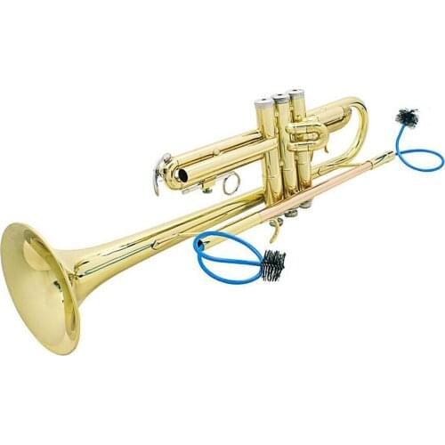 3 in 1 Trumpet Part Woodwind Instrument Accessories Mouth Cleaning Brush Rope Brush Trumpet Maintenance Cleaning Care Kit