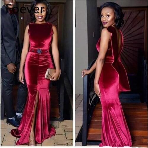 African Blingbling Red Sequined Long Formal Party Dresses Full Long Sleeves O-neck Aso Ebi Gowns Plsu Size evening dresses