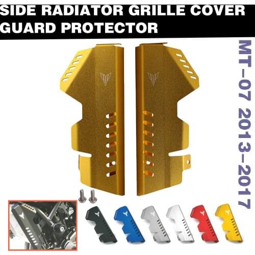 Motorcycle Accessories Side Radiator Grille Cover Guard Protector For Yamaha MT07 MT-07 MT 07 FZ7 FZ07 FZ-07 2013-2017