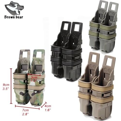 Airsoft Shooting Tactical Hunting Accessories Molle Molle Clip Gen3 Pistol 2 Magazine Pouch Holder Bag HolsterFast Mag