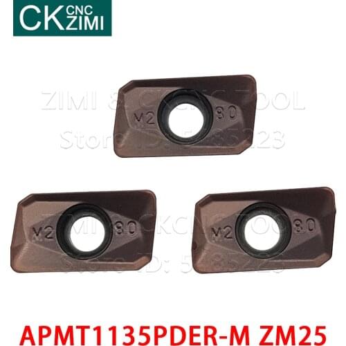 APMT1135PDER M2 carbide inserts Lathe CNC tool internal Turning Tool APMT 1135 PDER PVD tungsten material milling cutting insert