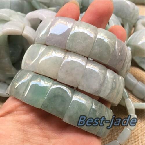 Turtle shell Bracelet Natural Burma jadeite Green Grade A jade strand Jewelry Gift Hand weaving rope knit red braided rope