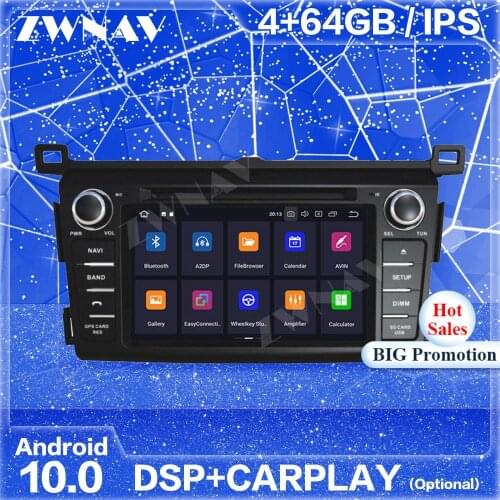 Carplay DSP IPS Android Screen For Toyota RAV4 2013 2014 2015 GPS Navigation Auto Radio Audio Stereo Multimedia Player Head Unit