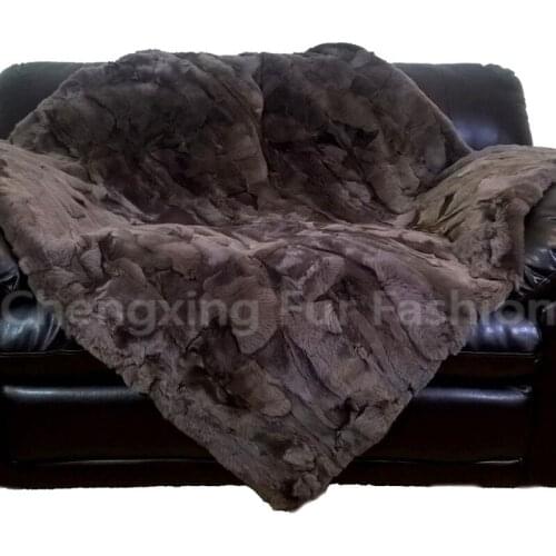 CX-D-66B 130X150 Luxury Rectangle Rex Rabbit Hairy Carpet Mat Seat Pad Fur Plain Fluffy Soft Area Rug Home Decor