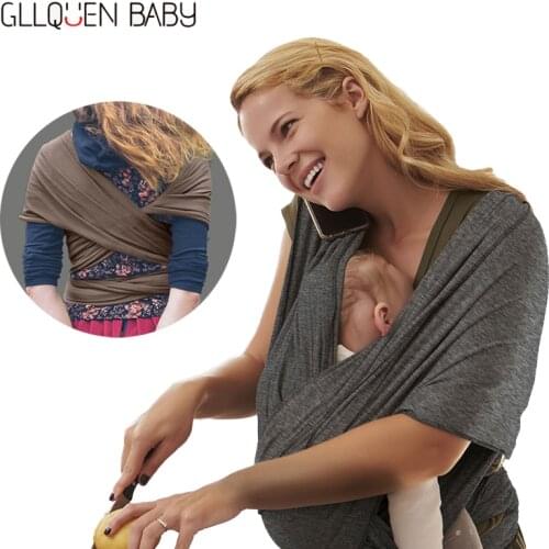 Baby Sling Wrap Babyback Carrier For Newborns Hands Free Infant Wrap Nursing Cover Carrier Breastfeed Birth Comfortable Sling