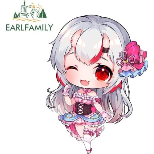 EARLFAMILY 13cm x 8.4cm for Lolita Decal Snowboard Motorcycle Helmet Waterproof Silhouette Snowboard Car Stickers Vinyl Car Wrap