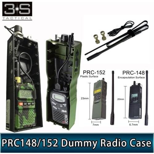 Z-TAC Tactical Dummy Radio Case PRC 152 Radio Arsoft PRC 148 With Antenna Package No Function Talkie Walkie Radio Pouch Molle