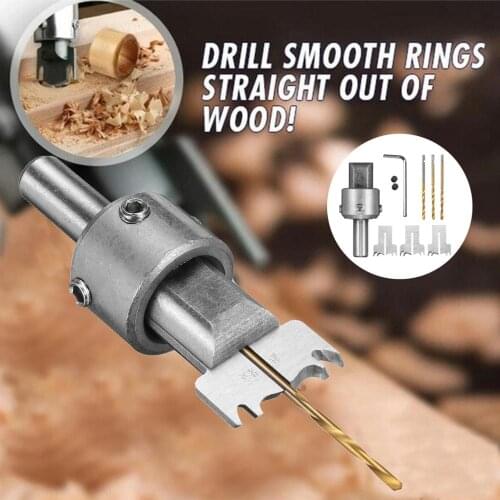 8pcs Ring Cutter Removal Bead Drill Barrel Bead Cutter Drill Bit Woodworking Too