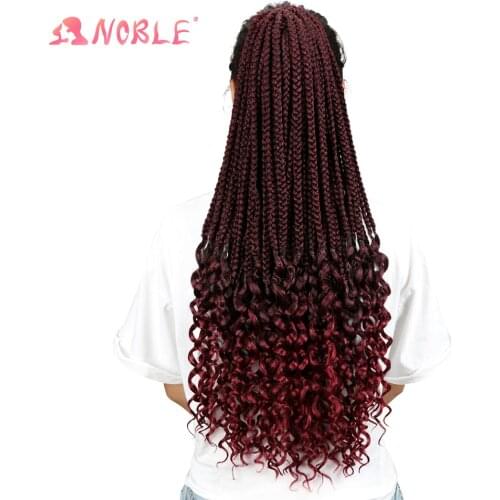 Noble Star Micro Box Braid 26inches Crochet Hair Crochet Braids зизи косы Curly Synthetic Hair Extensions Twist Hair