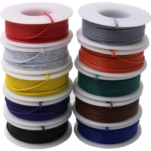 5M Stranded Wire of 18AWG Red+Black Colors UL1007 Environmental Electronic Wire Conductor To Internal Wiring