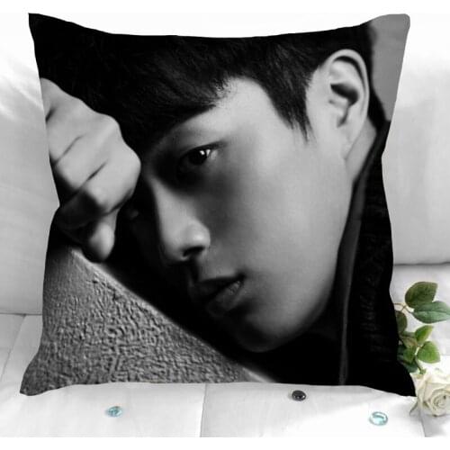 Jang-Hyunseung Pillow Cover Bedroom Home Office Decorative Pillowcase Square Zipper Pillow Cases Satin Soft