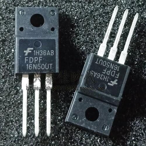 Original new 5pcs/ 16N50UT FDPF16N50UT 15A/500V TO-220F