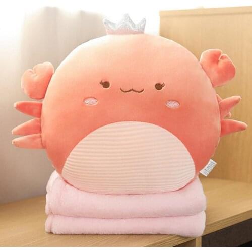 Kawaii Crab Hand Warmer Pillow Plush Stuffed Animal Toys Ornaments Plush Toys Men And Women Toys Valentines Day Gifts Подушка