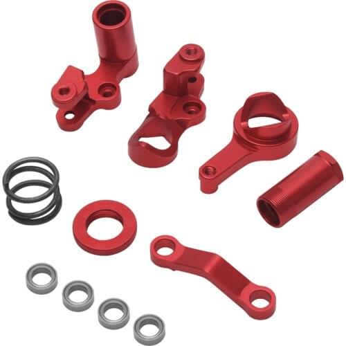 Durable Easy Install High Strength Kids Toy Metal RC Car Repair Steering Bellcranks Set Practical Replacement Parts