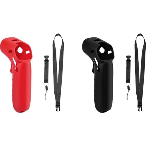 2 in 1 Silicone Cover Neck Strap for DJI Motion Controller Protective Skin Case Anti-Lost Lanyard for DJI FPV