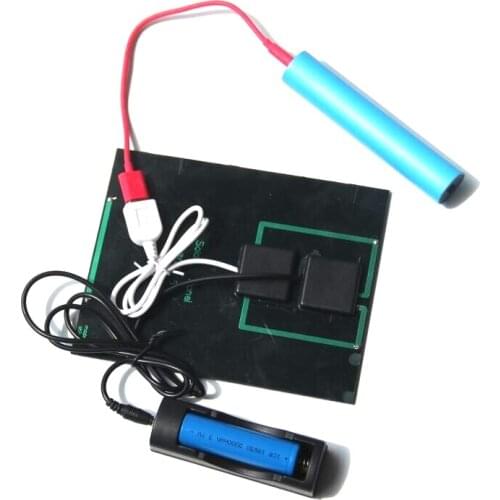 3.5W 5V Solar Panel Solar Cell With DC3.5MM Base For 18650 Rechargeable Battery+USB Output For Mobile Power Bank New