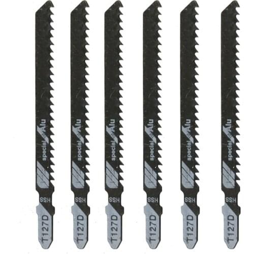 T127D 5pcs/set HCS T-shank Saw Kit Blade Wood plastics Plywood Cutting for Jigsaw