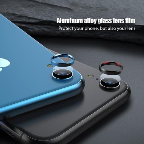 Aluminum Alloy Glass Len Film Camera Protector for iPhone XR High Hardness Protective Glass for iPhone XR