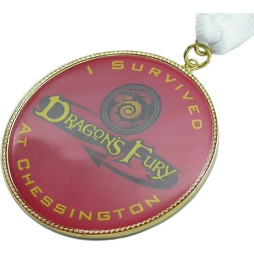 2018 round enamel medal hot sale zinc alloy paint medal k20050