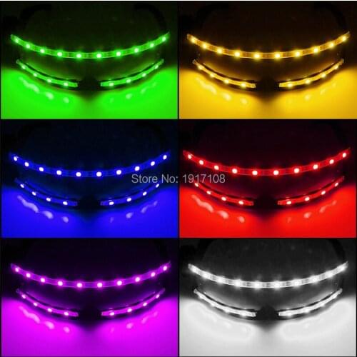 2021Fashion LED Light up Glasses LED Night Glasses for Glowing Party Supplies Stage Show Costume Decoraiton