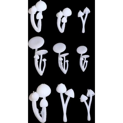 3pcs 3D Mushroom/1Pc Mini Rose Flower Shape Epoxy Molds Silicone UV Resin Mold Crafts Jewelry Making Micro Landscape Model