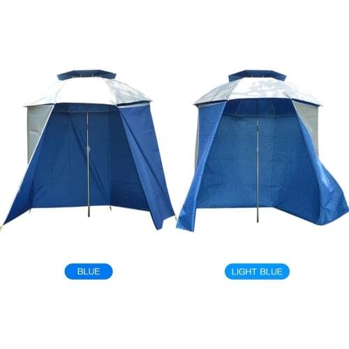 4.8x1.5M Rainproof Wall Tent Cloth Anti-UV Fishing Umbrella Folding Shade Beach Shelters Protect Apron Hiking Camping Equipment