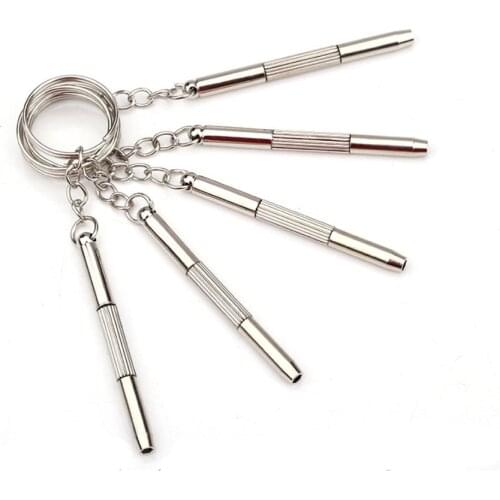 5pcs mini Repair Keychain Screwdriver Tool For Home Sunglasses Eyeglass Cellphone Watch High Quality Multi-function