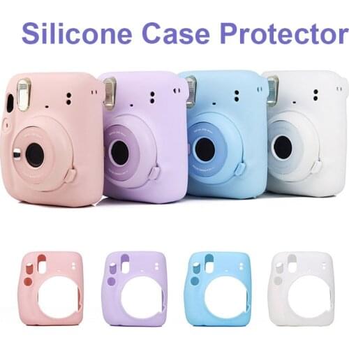 Fujifilm Instax Mini 11 Instant Camera Case Soft Silicone Cartoon Mini 11 Instant Film Camera Accessory Protection Shell Cover