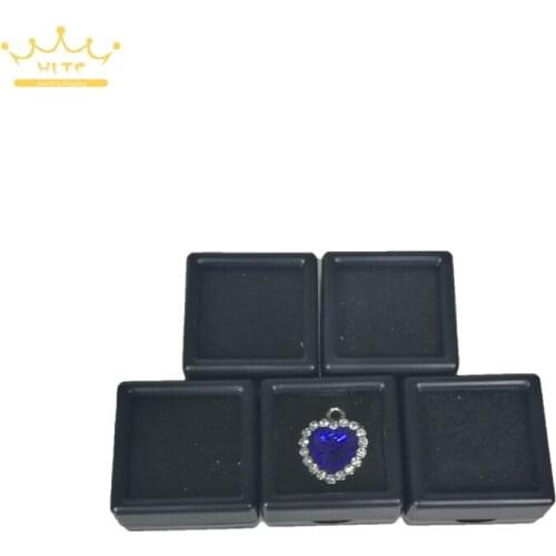 Free Shipping 200pcs Plastic Square Diamond Box Jewelry Beads/Stud Earring Display Box Case Showcase