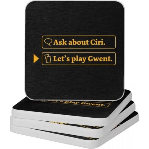 Lets Play Gwent Diatom Square Round Coaster Non-slip Cup Bonsai Mat Soap Toothbrush Pad Wholesale 10x10cm