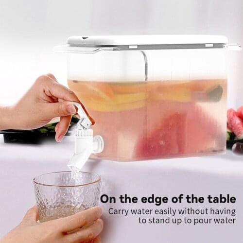 4.5L Cool Water Bucket Kitchen Drinkware Kettle Pot Cold Water Jug Fridge Container Heat Resistant Pitcher Box Water Dispenser