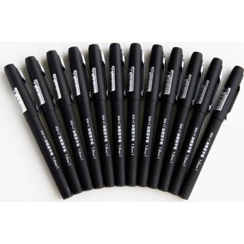 1pcs Handsome stationery S34 neutral pen 1.0 mm thick signature grinding brush gel pen wholesale school supplies