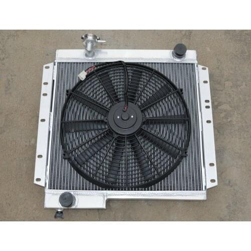BRAND NEW 62MM 3 ROW ALUMINUM RADIATOR & FAN For TOYOTA LAND CRUISER BJ40 BJ42 Landcruiser Hot Selling