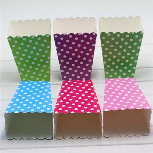 Popcorn Box Pop Baby Shower Mini Chevron Popcorn Box Party Favor-DIY Party Favor Pop Corn Box 6Pcs/lot