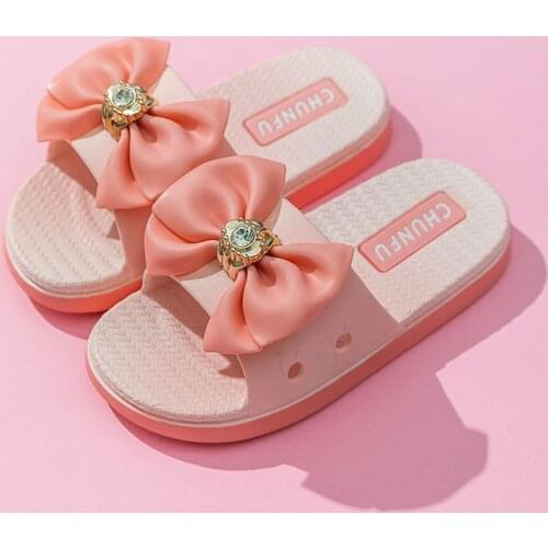 Summer Girls Slippers Fashion Indoor Children Sandals Waterproof Baths Princess Shoes Soft Bottom Baby Shoe Home Cute Kid Sandal