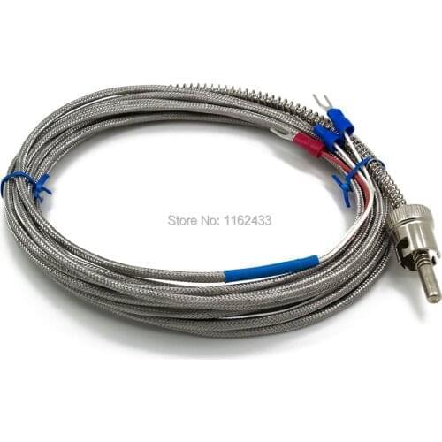 FTARS02 PT100 type 4m metal screening cable 11.5mm hole diameter adjustable bayonet cap RTD temperature sensor