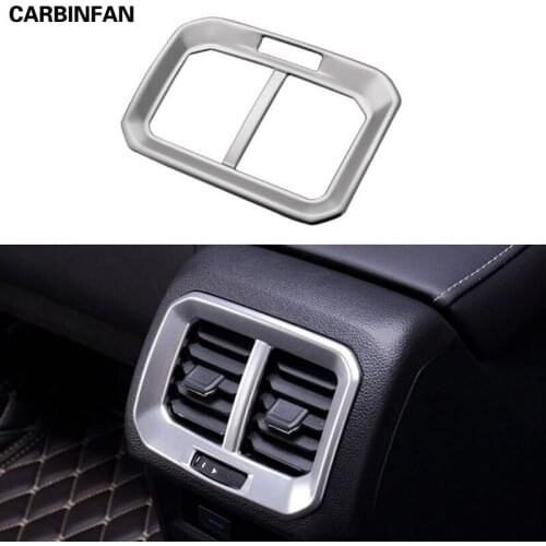 Sticker Garnish cover trim ABS Chrome rear upside Air conditioning Outlet Vent For Volkswagen Tiguan L Tiguan MK2 2016 2017 2018