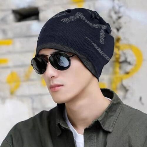 2021 New Winter Warm All-Matching Woolen Cap Outdoor Cycling Cold Protection Toque Men Women Ski Ear Fleece-Lined Hat