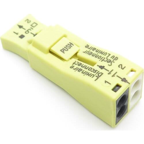 Origin 873-902 10Pcs 2In-4Out Lighting Uminaire Disconnect Connector Cable Screw Fixed Connector 2 Contacts Clamp VDE UL PSE