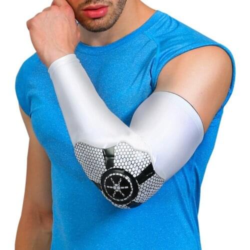 Bow Support Compression Sleeve Volleyball Lengthen Elbow Outdoor Breathable Tennis Workouts Arm Protector
