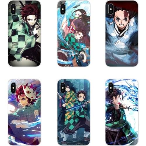 TPU Transparent Skin Case Anime Demon Slayer Kimetsu no Yaiba For Samsung Galaxy A3 A5 A7 A9 A8 Star A6 Plus 2018 2015 2016 2017