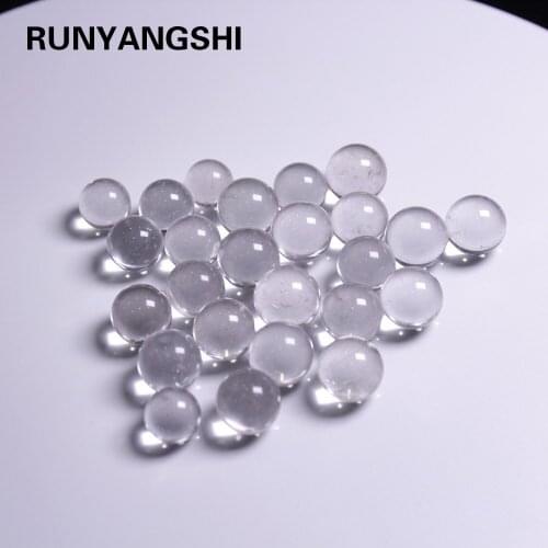 Runyangshi Photography Crystal Round Seed Beads 15mm Feng Shui Clear quartz Natural crystal Balls For Home Wedding Decoratio