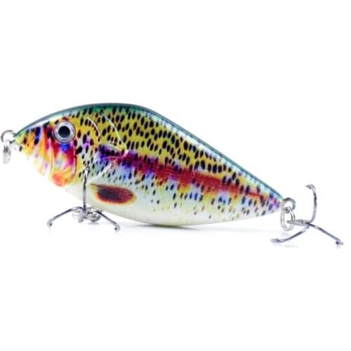 Fishing Lure Bionic Hard Bait with Treble Hook Lifelike Artificial Sinking Crankbait Rattle Fishing Lures lure black minnow