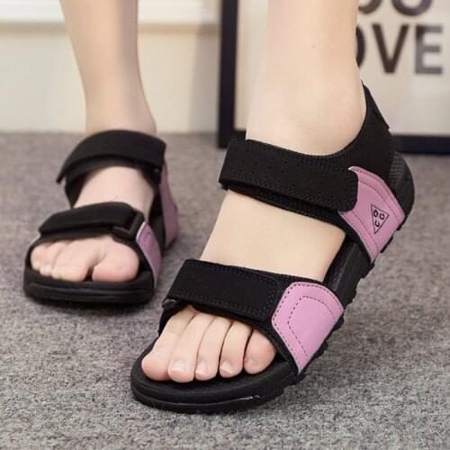 Sandals female sandals flat 2017 maternity plus size flat heel lovers HARAJUKU 41