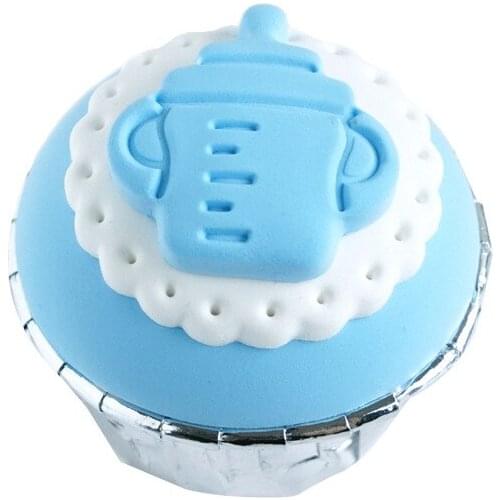 Blue simulation Cupcake new year banquet model simulation sugar cake fake cake window photography props
