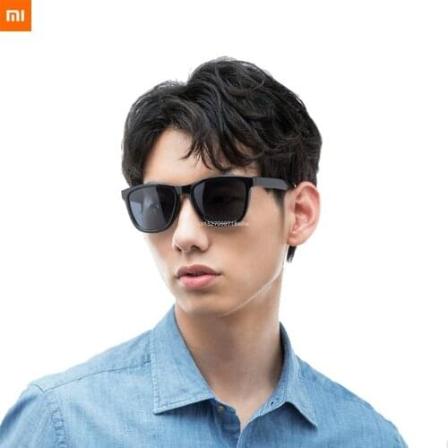 XIAOMI Mijia Classic Square Sunglasses Selfrepairing TAC Polarize Lense No Scew Sunglasses 6 Layer Polarizing Smart Film Unisex